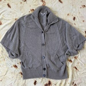 Apart Grey Loose Fit Chunky Knit Wool/Cashmere Boho Longline Cardigan Sweater M